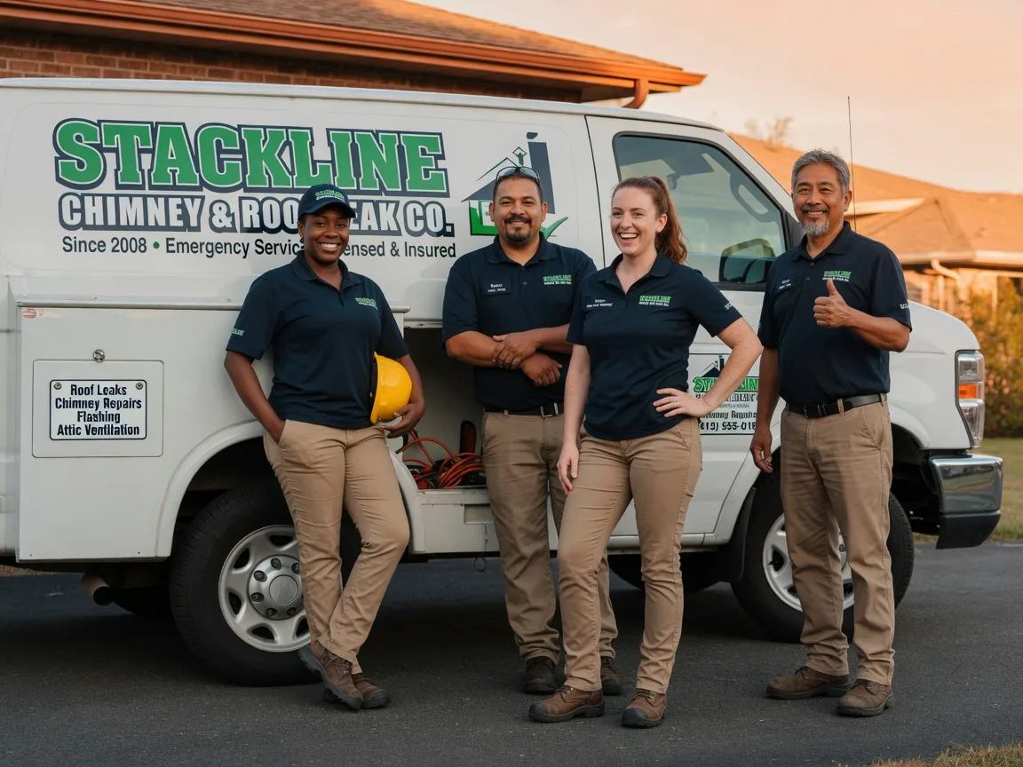Chimney flashing repair company in Amlin, OH